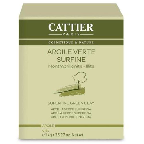 CATTIER ARGILE VERTE SURFINE 1 KG