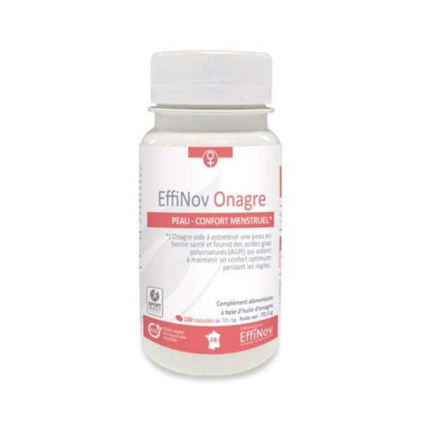 EFFINOV ONAGRE PEAU ET CONFORT MENSTRUEL 100 CAPSULES
