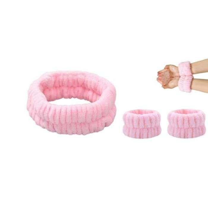 ENSEMBLE BANDEAU DE TETE ET POIGNET MULTICOLORE