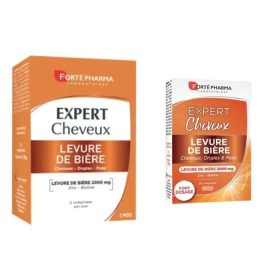 FORTE PHARMA OFFRE EXPERT CHEVEUX LEVURE DE BIERE 56 COMPRIMES + EXPERT CHEVEUX 28 COMPRIMES OFFERT