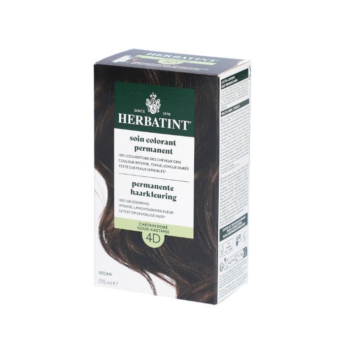 HERBATINT SOIN COLORANT PERMANENT 4D CHATAIN DORE 150 ML