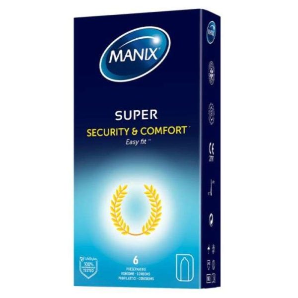 MANIX SUPER SECURITE ET COMFORT Easy Fit 6 preservatifs