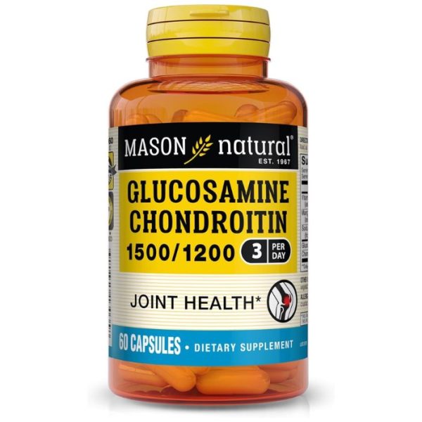 MASON NATURAL GLUCOSAMINE CHONDROITIN 60 CAPSULES 1500/1200