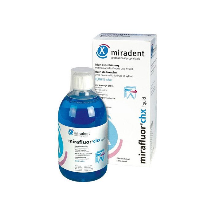 MIRADENT MIRAFLUOR CHX BAIN DE BOUCHE 500 ML