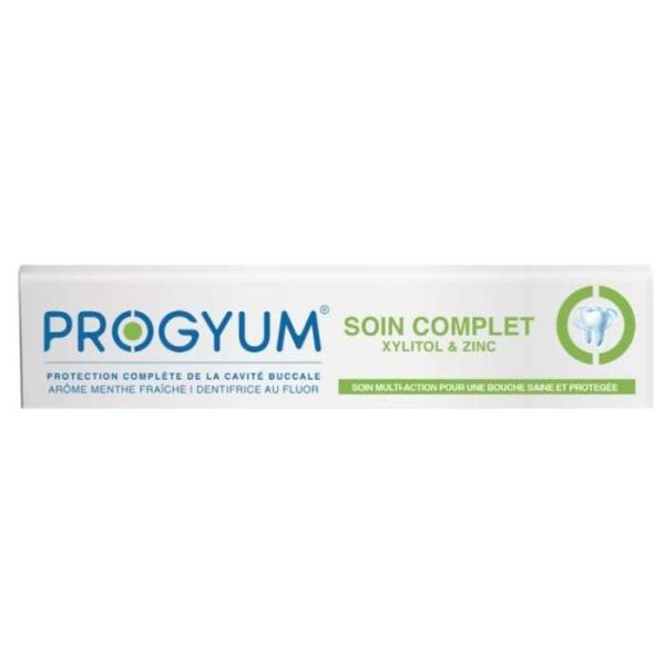 PROGYUM DENTIFICE SOIN COMPLET ZINC ET XYLITOL 75 ML