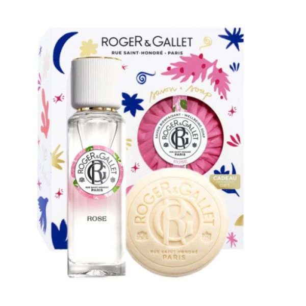 ROGER ET GALLET COFFRET ROSE Eau Parfumée Bienfaisante 30ml