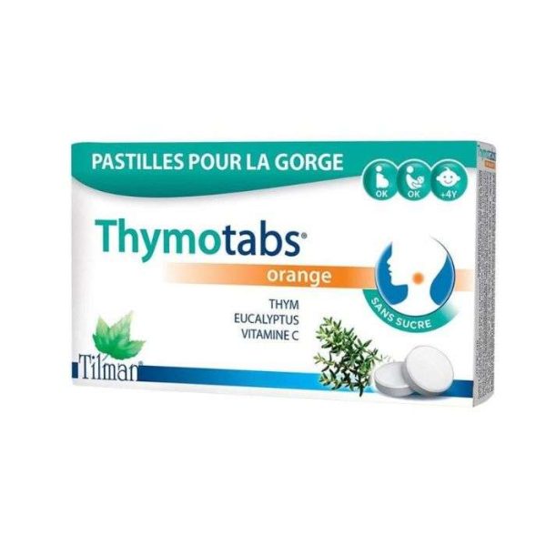 TILMAN THYMOTABS ORANGE 12 PASTILLES POUR LA GORGE