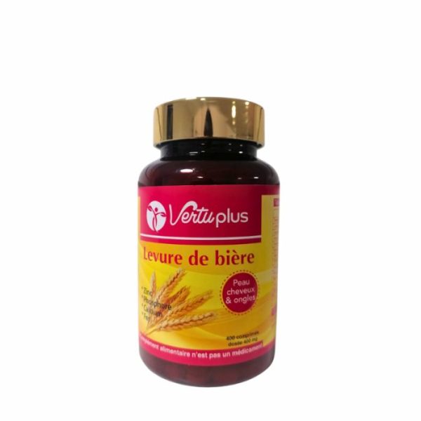 VERTUPLUS LEVURE DE BIERE PEAU CHEVEUX ET ONGLES 400 COMPRIMES