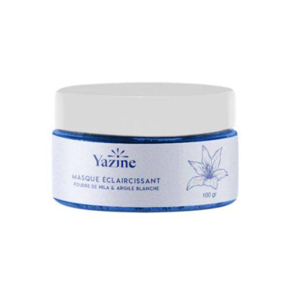 YAZINE MASQUE ECLAIRCISSANT POUDRE DE NILA ET ARGILE VLANCHE 130 G
